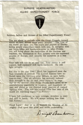 Ike's D-Day Message