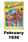  Model Airplane news cover for February of 1930 