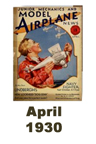  Model Airplane news cover for April of 1930 