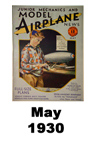  Model Airplane news cover for May of 1930 