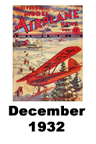  Model Airplane news cover for December of 1932 