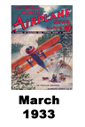  Model Airplane news cover for March of 1933 