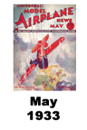  Model Airplane news cover for May of 1933 