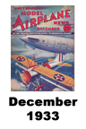  Model Airplane news cover for Dec of 1933 