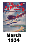  Model Airplane news cover for March of 1934 