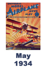  Model Airplane news cover for May of 1934 