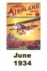  Model Airplane news cover for June of 1934 