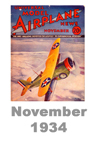  Model Airplane news cover for November of 1934 