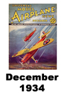  Model Airplane news cover for December of 1934 