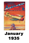 Model Airplane news cover for January of 1935 