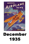  Model Airplane news cover for December of 1935 
