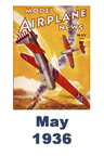 Model Airplane news cover for May of 1936 
