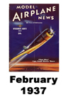  Model Airplane news cover for February of 1937 