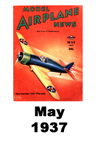  Model Airplane news cover for May of 1937 