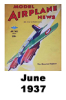  Model Airplane news cover for June of 1937 