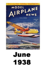  Model Airplane news cover for June of 1938 