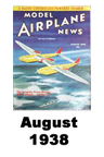  Model Airplane news cover for August of 1938 