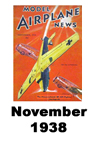  Model Airplane news cover for November of 1938 