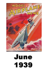  Model Airplane news cover for June of 1939 