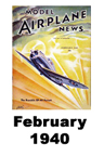  Model Airplane news cover for February of 1940 