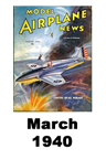  Model Airplane news cover for March of 1940 
