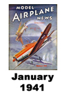  Model Airplane news cover for January of 1941 