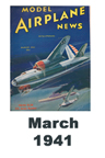  Model Airplane news cover for March of 1941 