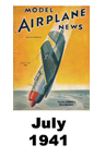  Model Airplane news cover for July of 1941 