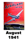  Model Airplane news cover for August of 1941 
