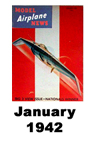  Model Airplane news cover for January of 1942