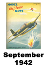  Model Airplane news cover for September of 1942 