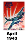  Model Airplane news cover for April of 1943 