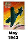  Model Airplane news cover for May of 1943 