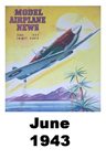  Model Airplane news cover for Jun of 1943 