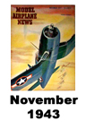  Model Airplane news cover for November of 1943 