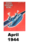  Model Airplane news cover for April of 1944 
