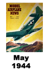  Model Airplane news cover for May of 1944 
