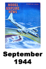  Model Airplane news cover for September of 1944 