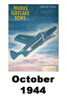  Model Airplane news cover for October of 1944 