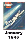  Model Airplane news cover for January of 1945 