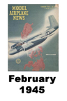  Model Airplane news cover for February of 1945 
