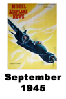  Model Airplane news cover for September of 1945 
