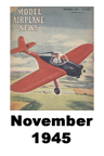  Model Airplane news cover for November of 1945 