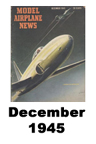  Model Airplane news cover for December of 1945 