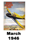  Model Airplane news cover for March of 1946 