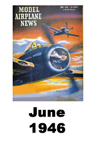  Model Airplane news cover for June of 1946 