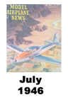  Model Airplane news cover for July of 1946 