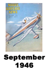  Model Airplane news cover for September of 1946 