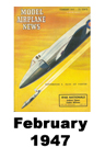  Model Airplane news cover for February of 1947 