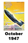  Model Airplane news cover for October of 1947 